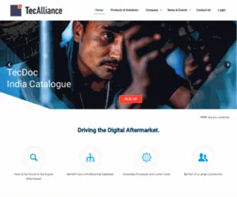 Tecallianceindia.net(TecAlliance India) Screenshot