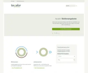 Tecalor.de(Willkommen bei tecalor) Screenshot