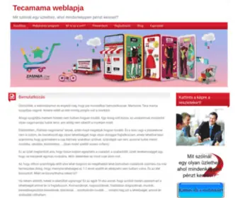 Tecamama.eu(Tecamama weblapja) Screenshot