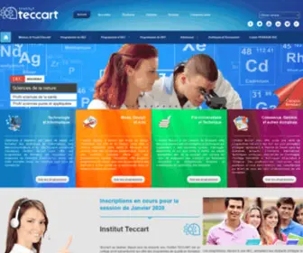 Teccart.com(Institut Teccart) Screenshot