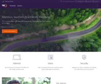 Tec.com(Residential and Business Internet) Screenshot