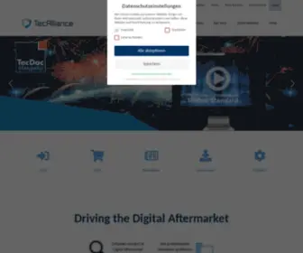 TeCDoc.org(Driving the digital aftermarket) Screenshot