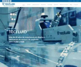 TecFluid.com(Diseño y fabricación de equipos de medición de caudal y nivel) Screenshot