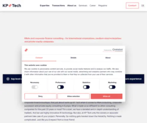 Tech-Corporatefinance.com(M&A Advisors & Tech Corporate Finance Firm) Screenshot