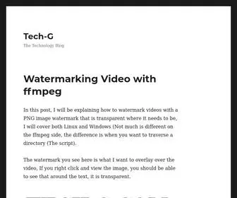 Tech-G.com(Just another WordPress site) Screenshot