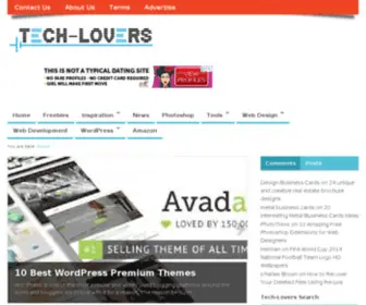 Tech-Lovers.com(Resources & inspirations for Designers & Developers) Screenshot