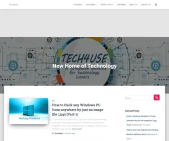 Tech4Use.com(This website) Screenshot