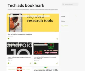 Techadsbook.com(Tech ads bookmark) Screenshot