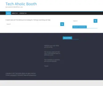 Techaholicbooth.com(Tech Aholic Booth) Screenshot