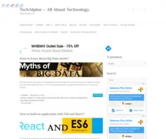 Techalpine.com(All About Technology) Screenshot