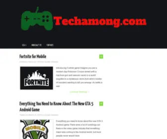 Techamong.com(WORLD OF GAMES AND APPLICATIONS FOR MOBILE PHONES) Screenshot