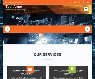 Techamor.com(Techamor Technologies) Screenshot