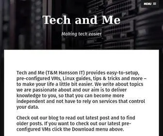 Techandme.se(Tech and me (t&m hansson it)) Screenshot