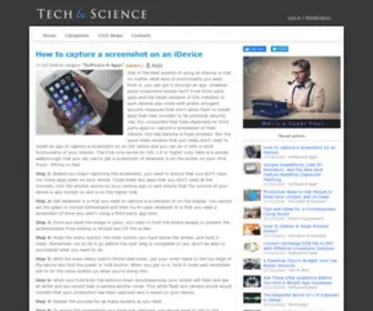 Techandscience.com(Tech and Science) Screenshot