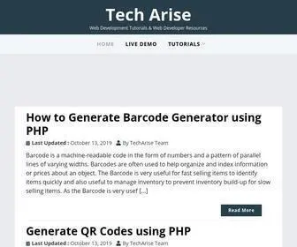 Techarise.com(Web Development) Screenshot