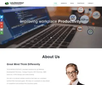 Techbenevolence.com(Website Development In Allahabad) Screenshot