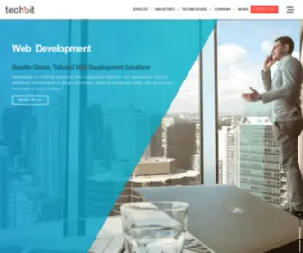 Techbitsolutions.com(Software Development Company India) Screenshot