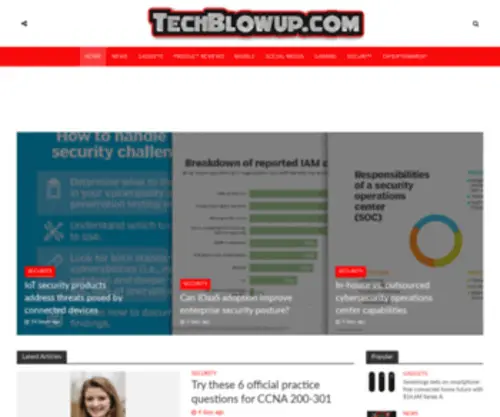 Techblowup.com(Tech Blow Up) Screenshot