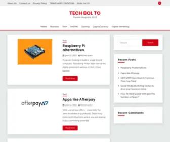 Techbolto.com(Tech Bol To) Screenshot