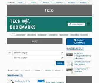 Techbookmarks.com(Powerful Tool to Submit Your Business and Product Offers) Screenshot