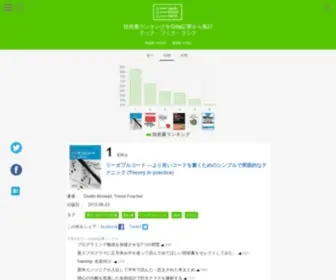 Techbookrank.com(技術書ランキング) Screenshot