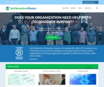 Techboston.com(Tech Networks of Boston) Screenshot