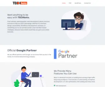 Techboto.com(WordPress Developer Advice Resources Script & Code) Screenshot