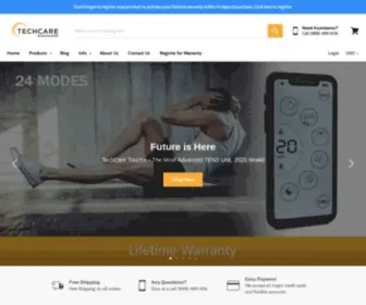 Techcaremassager.com(Tens Unit) Screenshot