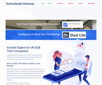 Techcelerate.ventures(The UK's Premier Growth Networkfor Tech Founders The founder journey) Screenshot