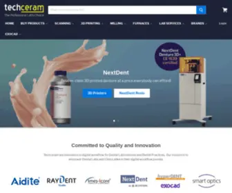 Techceram.com(Techceram The Professional Labs Choice) Screenshot
