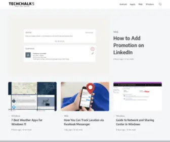 Techchalks.com(Techchalks) Screenshot