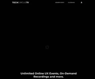 Techcircustv.com(Online UX Events) Screenshot