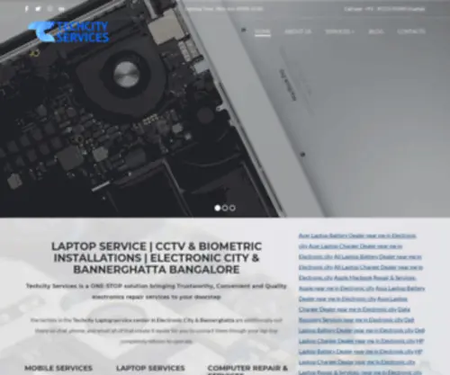 Techcitylaptopservices.com(Laptop Service Center in Electronic city & Bannerghatta Bangalore) Screenshot