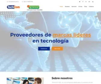 Techcom.la(Líderes en el mercado de lal tecnología) Screenshot