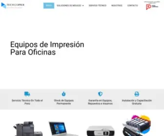 Techcopier.com(Venta de Fotocopiadoras y Multifuncionales) Screenshot