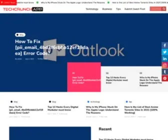 Techcrunchapp.com(Tech Crunch App) Screenshot