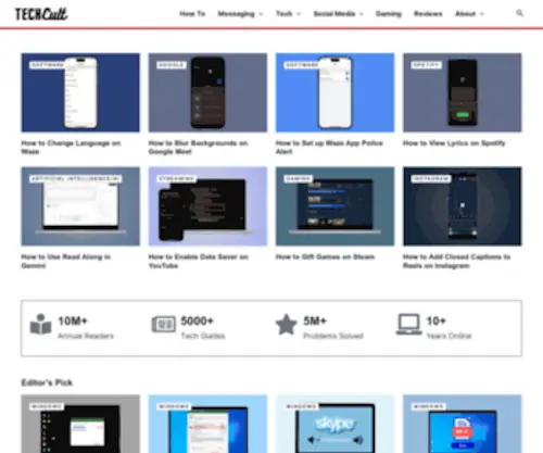 Techcult.com(Tech Made Simple) Screenshot