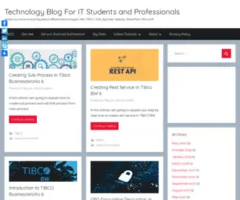 Techcyberspace.com(Technology Blog For IT Students and Professionals) Screenshot