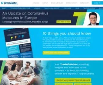 Techdata.co.uk(Tech Data) Screenshot