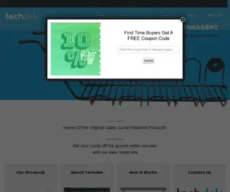 Techdekproducts.com(Under Desk Cable Management Solutions) Screenshot