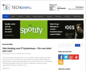 Techdiary.de(Dein Technikportal rund um Smartphones) Screenshot