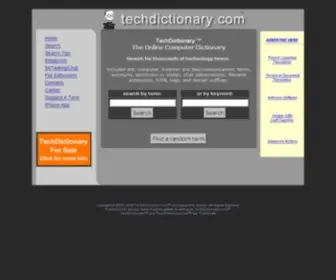 Techdictionary.com(DOMAIN NAMES FOR SALE) Screenshot
