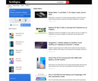 Techdigina.com(Tech Digina) Screenshot