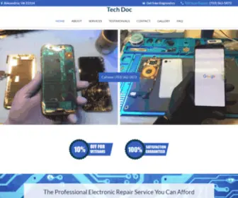 TechdocVa.com(Excellent Electronic Repair services in Alexandria) Screenshot