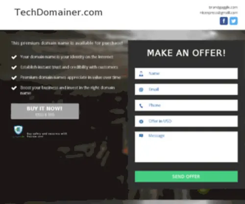 TechDomainer.com Screenshot