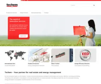 Techem.com(Save energy) Screenshot