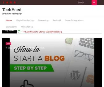 Techened.com(Home) Screenshot