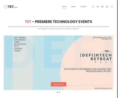 Techeventstoday.com(Technology events) Screenshot