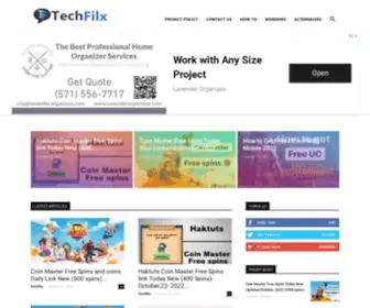 Techfilx.com(Android, Windows, iPhone, How to guides and Tutorials) Screenshot