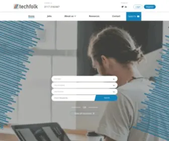 Techfolk.co.uk(Technology recruitment agency) Screenshot